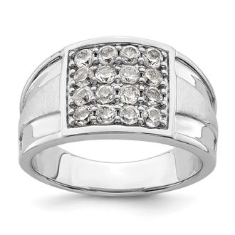 Diamond2Deal 14k White Gold Lab Grown Diamond Wedding Band Ring 1.5Ct Clarity- VS Color- G-H