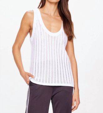 The Upside Muse Wales Knit Tank Top In White