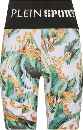 Plein Sport Sport Leggings - Dames - Korte sportbroeken - Veelkleurig - M - Polyester - Fitness