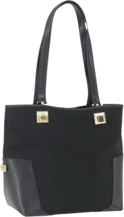 Ferragamo Pre-owned Nylon Tote Bag - Dames - Vintage Shopper - Zwart - ONE Size - Nylon - Vintage