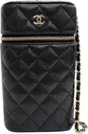 Chanel Pre-owned Vintage Schoudertas - Dames - Vintage Schoudertas - Zwart - ONE Size - Leer - Vintage