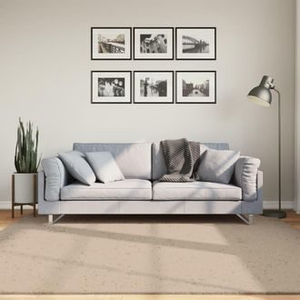 vidaXL Alfombra De Pelo Corto Suave Lavable Huarte Arena 200x200 Cm Vidaxl