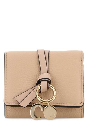Chlo&eacute; Powder Pink Leather Alphabet Wallet