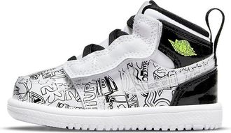 Nike Jordan (TD) Air Jordan 1 Mid Alt SE White Black Graffiti DH9682-100