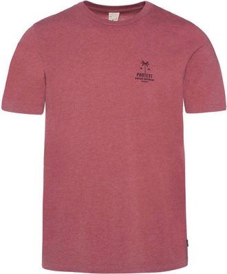 Protest T-Shirt PROTEST T-SHIRT PRTHANNUS, Herren, Gr. S, rot (roan rougebordeaux), Obermaterial: 60% Baumwolle CO. 40% Polyester Pol. recyc.., Shirts T-Shirt