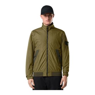 Stone Island Crinkle Reps Jacket - Heren - Bomber jackets - Groen - XL - Nylon - Jassen