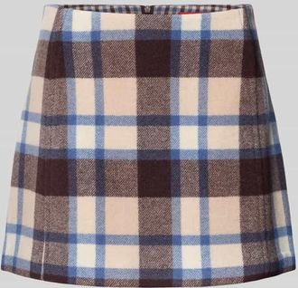 Max & Co. Leicht ausgestellter Wollrock mit Karomuster Modell OZONO in Sand, Größe 38