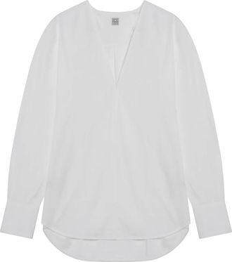 Toteme Dames, Blouses & Shirts, Wit, Maat: 2XS