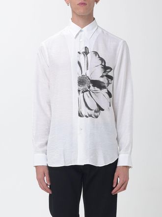 Paul Smith Floral Print Viscose-Blend Shirt with Patch Pocket