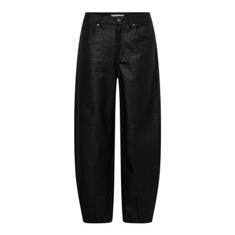 Kaffe Wide Jeans - Dames - Jeans - Zwart - Maat: L