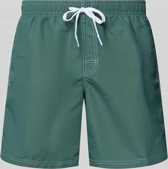 Sundek Badehose mit elastischem Bund Modell UNI SHORTS NEON in Dunkelgruen, Gr&ouml;&szlig;e XXL