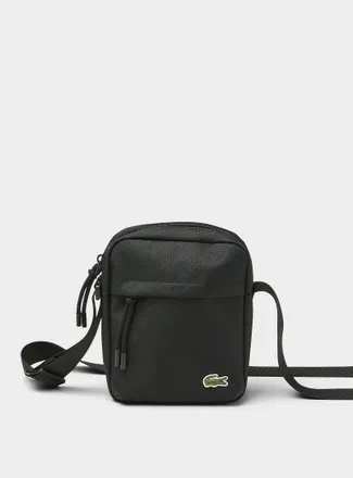 Lacoste Mens Croc-logo small crossbody bag