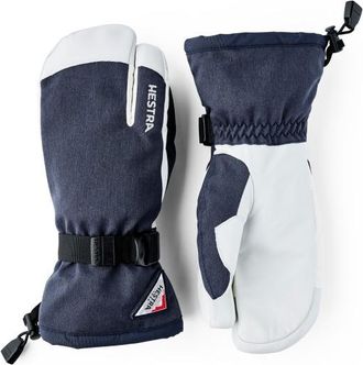 Hestra Powder Gauntlet 3 Finger Handschuhe - Unisex | blau/weiß