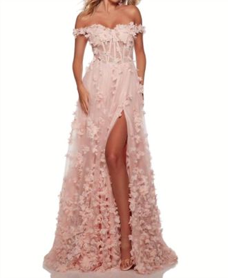 Alyce Paris Rosepetal 3D Ballgown