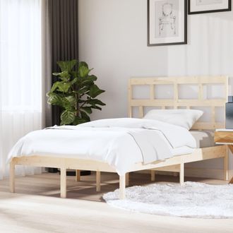 vidaXL Estructura De Cama De Madera Maciza De Pino 140x200 Cm Vidaxl