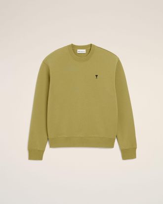 Ami Green Cotton Ami De Coeur Sweatshirt Green - XXXL - for Men
