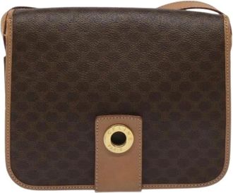 Celine Pre-owned Cross Body Bags, female, Brown, Size: ONE SIZE Pre-owned Vintage Canvas Cross Body Bag