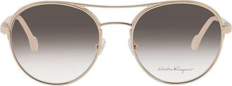 Ferragamo Ivory Pilot Ladies Eyeglasses SF2174 784 55