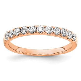 Diamond2Deal 14k Gold Lab Grown Diamond Wedding Band Ring 1/2Ct Clarity- VS Color- G-H