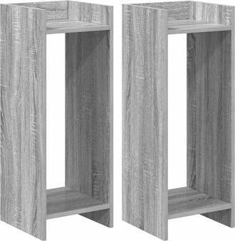 vidaXL Soporte De Plantas 2 Uds. Sonoma Gris 30 X 30 X 80 Cm Vidaxl