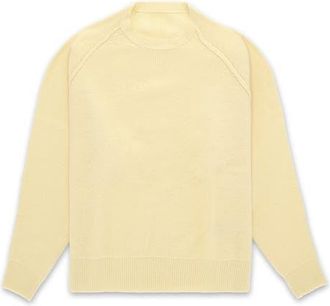 Fortela Harvard Wool Crewneck Sweater with Raglan Sleeve in Ochre at Nordstrom, Size X-Large Eu