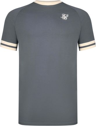 Siksilk T-Shirt SIKSILK Siksilk T-Shirt Tournament, Herren, Gr. XL, grau, Obermaterial: 95% Baumwolle CO. 5% Elasthan EL., Shirts T-Shirt