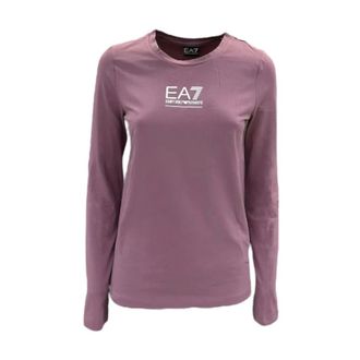 Emporio Armani Long Sleeve T-Shirts, female, Pink, XS, Long Sleeve T-Shirt