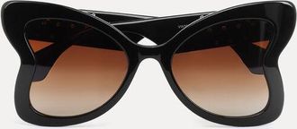 Vivienne Westwood Athalia Sunglasses Black Acetate Women