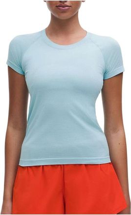 lululemon (WMNS) LULULEMON Swiftly Tech T-Shirt 2.0 Waist Length Foam Blue LW3FQHS-1140704639