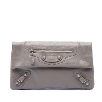 Balenciaga Pre-owned Balenciaga Goatskin Motocross Giant 12 Envelope Clutch Ladies JVQBHOB1FNFD5I16