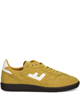 Flamingos Burela Slim lace-up panelled sneakers - Yellow