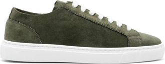 Doucal's Groene Su&egrave;de Ketting Sneakers - Dames - Sneakers - Groen - 38 EU - Su&egrave;de - Schoenen