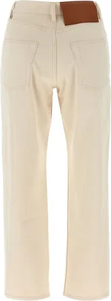 Jil Sander Womens Beige Cotton Jeans Denim Clothing