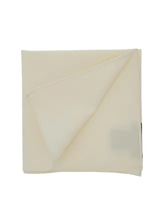 Emporio Armani Virgin Wool Pocket Square - White