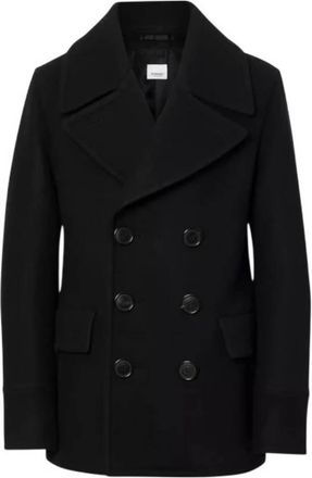 Burberry Westleigh Wool-Blend Pea Coat, Brand Size 46 ( US Size 36 )