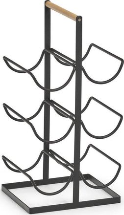 ZELLER Modelo Soporte Para Vino Negro Capacidad 6 Botellas