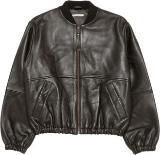 Sessun Tyler Coffe Jacket - Dames - Leren en Su&egrave;de Jassen - Bruin - M - Leer - Jassen