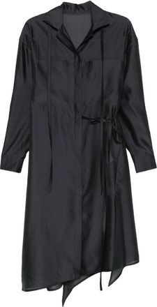 System Tie-detail Midi Shirt Dress