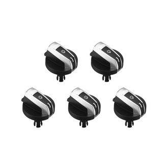 OEM Juego De 5 Botones De Interruptor De Faros Para Bmw Serie 5/7, X3, X4 (f01, F02, F03, F10, F18, F07, F06, F25, F26), Color Negro