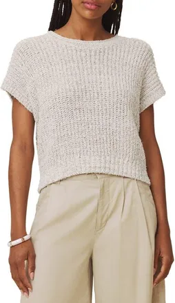 Splendid Sola Cotton Blend Sweater in Pale Oak White/multi at Nordstrom, Size X-Large