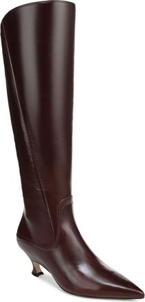 Naturalizer Pepper Kitten Heel Knee High Boot in Wine Red at Nordstrom, Size 5.5 Regular Calf