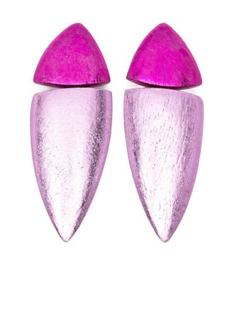 Monies Fira two-tone earrings - Silver