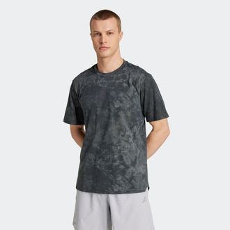 adidas T-Shirt ADIDAS PERFORMANCE POWER AOP TEE, Herren, Gr. XXL, schwarz (grau, grau six, schwarz), Obermaterial: 70% Polyester, 30% Baumwolle, Shirts T-Shi