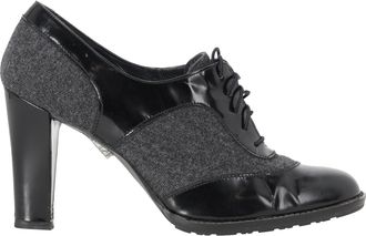 Stuart Weitzman Pre-owned Womens Lace Up Oxford Ankle Boots in Grey Wool - Size 39.5 EU/IT