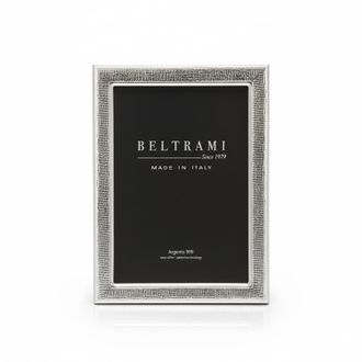 BELTRAMI Portafoto texture foto 10x15 cm Beltrami con argento Miro Silver