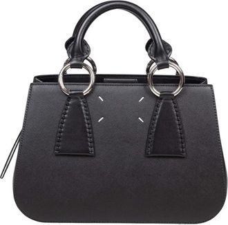 Maison Margiela Black Leather Handbag