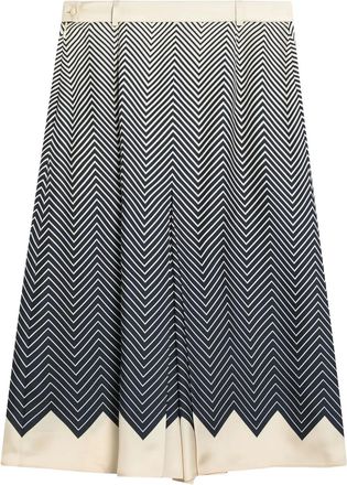 Valentino Garavani Gonna midi plissettata in seta - Bianco