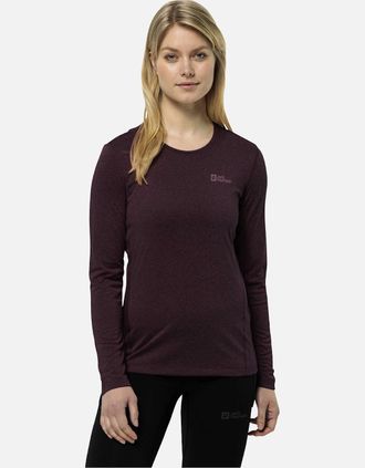 Jack Wolfskin Womens Jack Wolfskin Womens Sky Thermal Long Sleeve T-Shirt - Purple - Size: 10/8