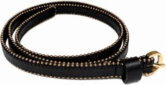 Pinko Tamboril Riem - Dames - Riemen - Zwart - S - Leer - Accessoires