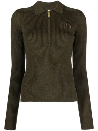Bally Top con ricamo - Verde
